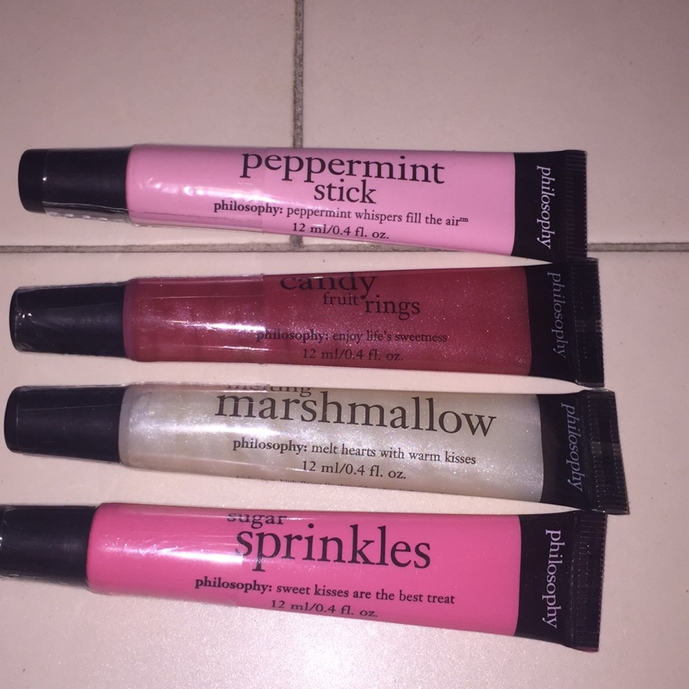 4 Philosphy high gloss, highflavor lip shine gloss
